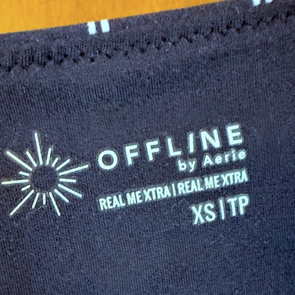 Zip front High Neck Sports Bra, sz XS, OFFLINE By Aerie Real Me - Picture 5 of 5